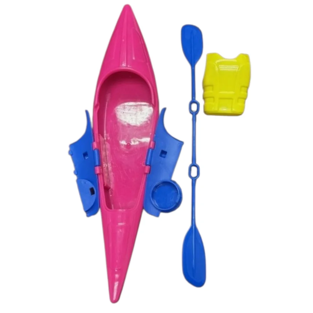 Barbie Water Kayak Sports Pink & Blue Set Rows and Life Jacket Girls Accessories